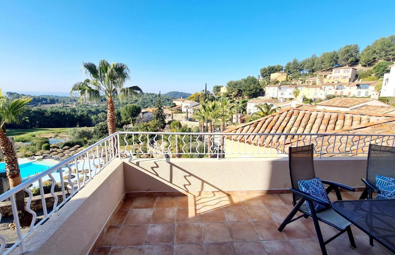 Hameau Des Amandiers Vue Mer - Piscine, Golf Et Tennis Prive Saint-Cyr-sur-Mer Exteriör bild